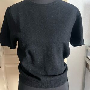 Lauren Ralph Lauren Petite Black Cashmere Sweater